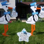 Twin stork sign Rentals~Flying Storks~ Frederick, MD~301-606-3091